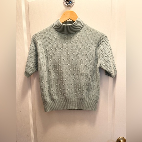 Charter Club 100 % Cashmere Cropped Sweater - Picture 1 of 2